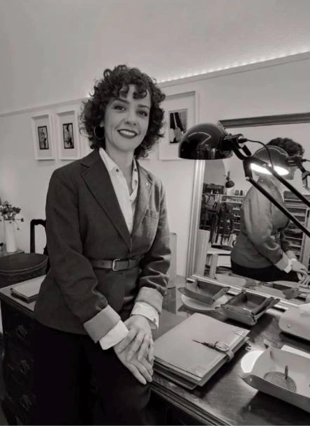 Rosa Diniz dans son atelier